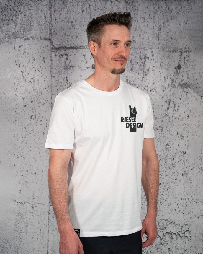 rie:sel design T-Shirt „rock:on“ white